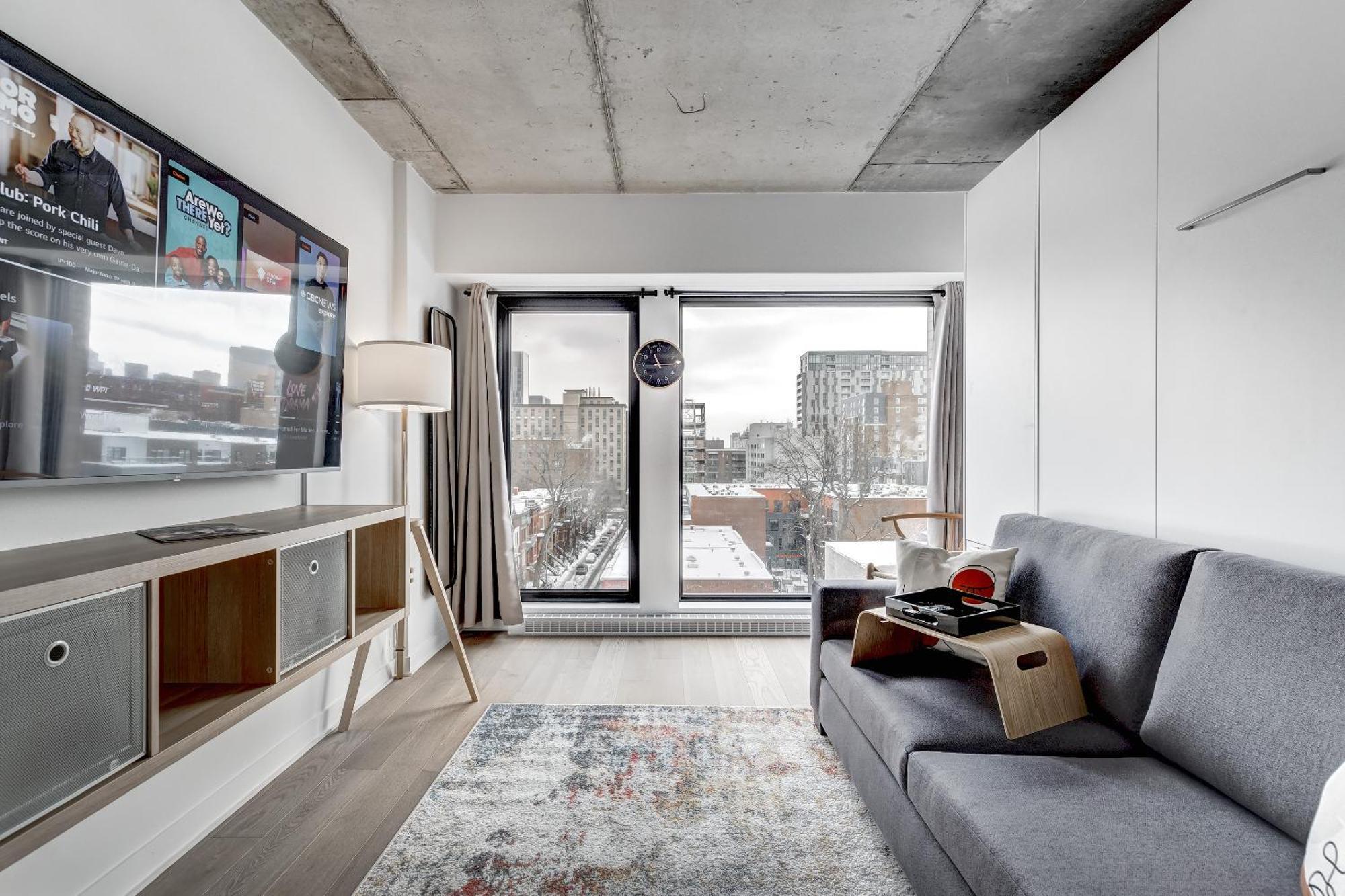 Magnifique Studio Au Centre-Ville A 5 Min A Pied De Tout Montréal Exteriör bild